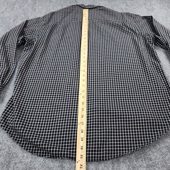 J Crew Shirt Mens Large Black White Check Long Sleeve Casual Button Down Preppy - Picture 7 of 15